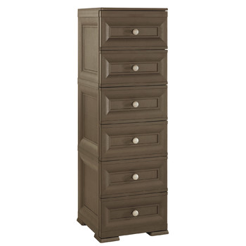 OMNIMODUS TALL CHEST OF DRAWERS - 6 SMALL DRAWERS